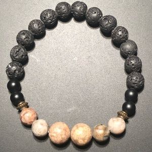Cowry x Onyx X Lava Stone Bracelet